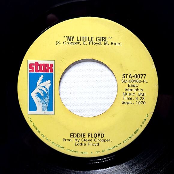Eddie Floyd 45 The Best Years Of My Life/My Little Girl on Stax VG+ Soul - Picture 2 of 2